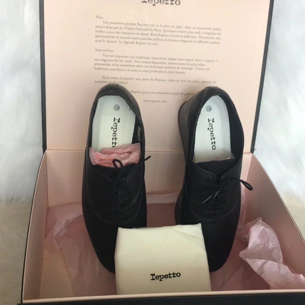 repetto plataform leathers Italian shoes size 8​​​​